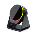 Station Audio Sans Fil 4-en-1 – Support de Haut-Parleur à Induction + Bluetooth avec Éclairage RGB