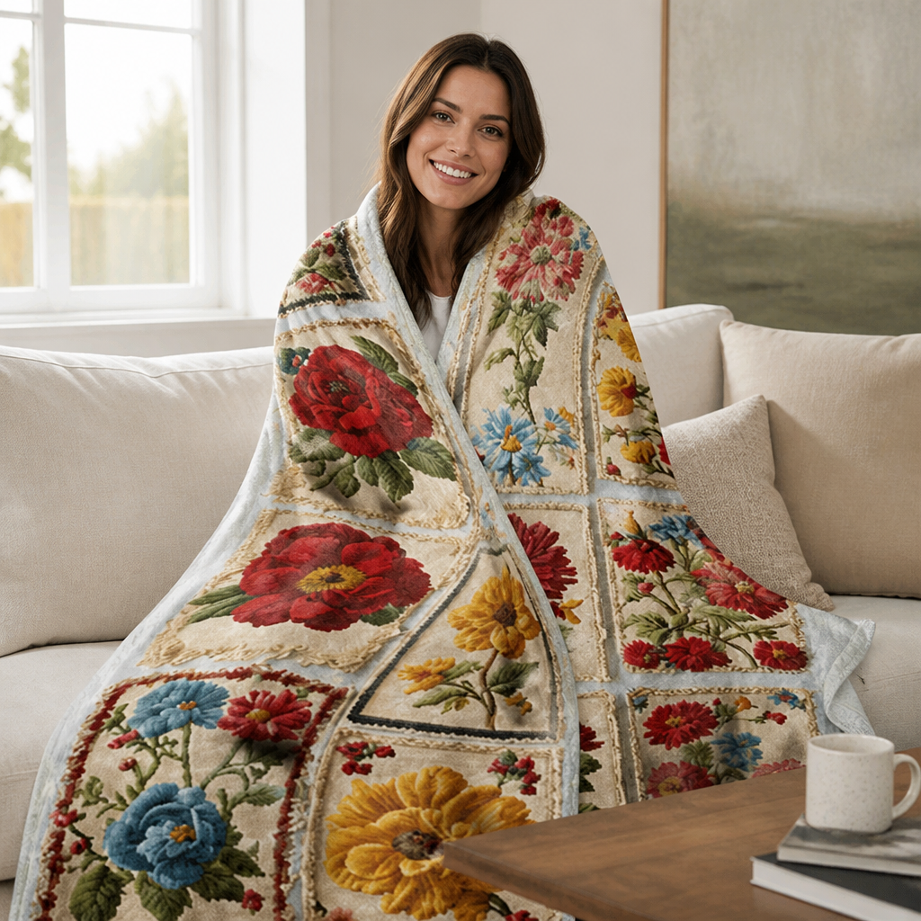 BloomAura™ — Enveloppez-vous dans un Confort Floral Luxueux Qui Ressemble à un Câlin Chaud et Apaisant
