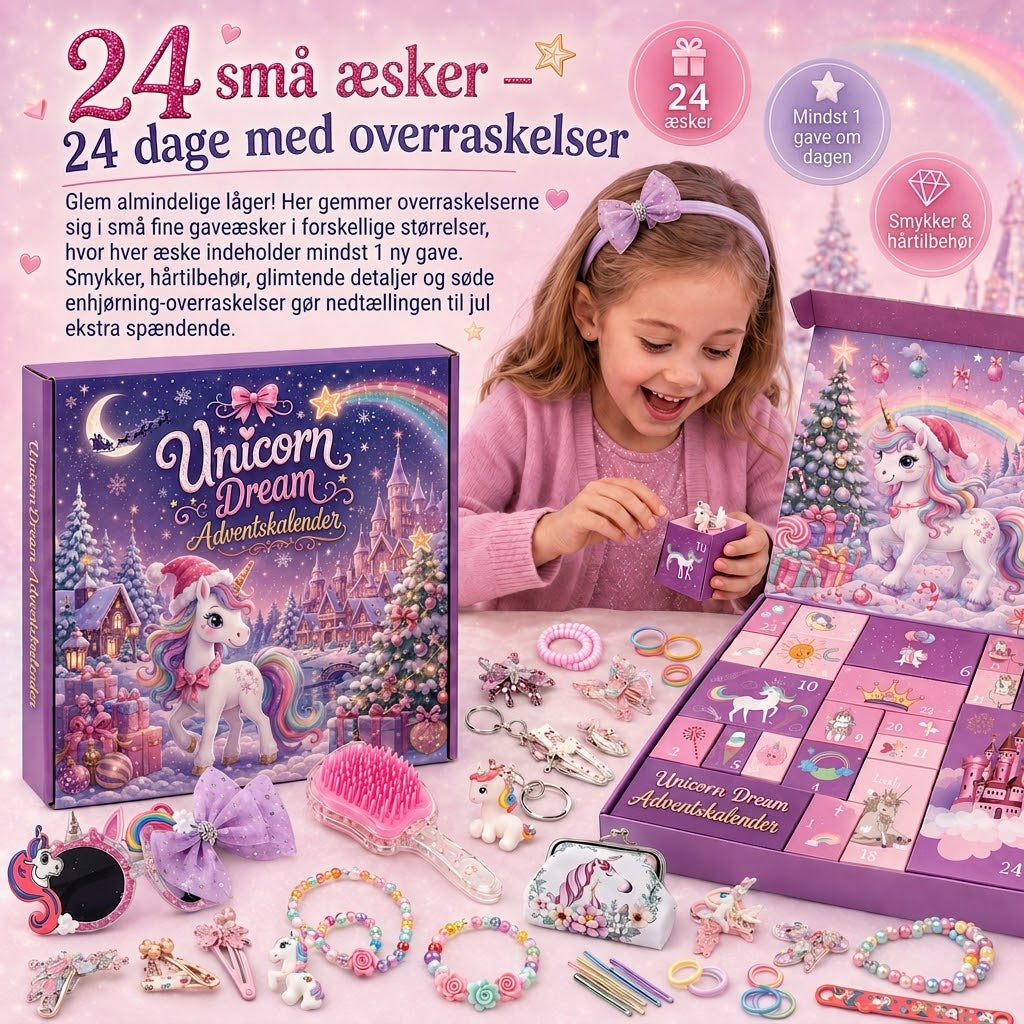Calendrier de l'Avent Rêves de Licorne