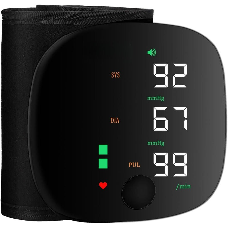 Moniteur de pression artérielle au poignet rechargeable USB-C
