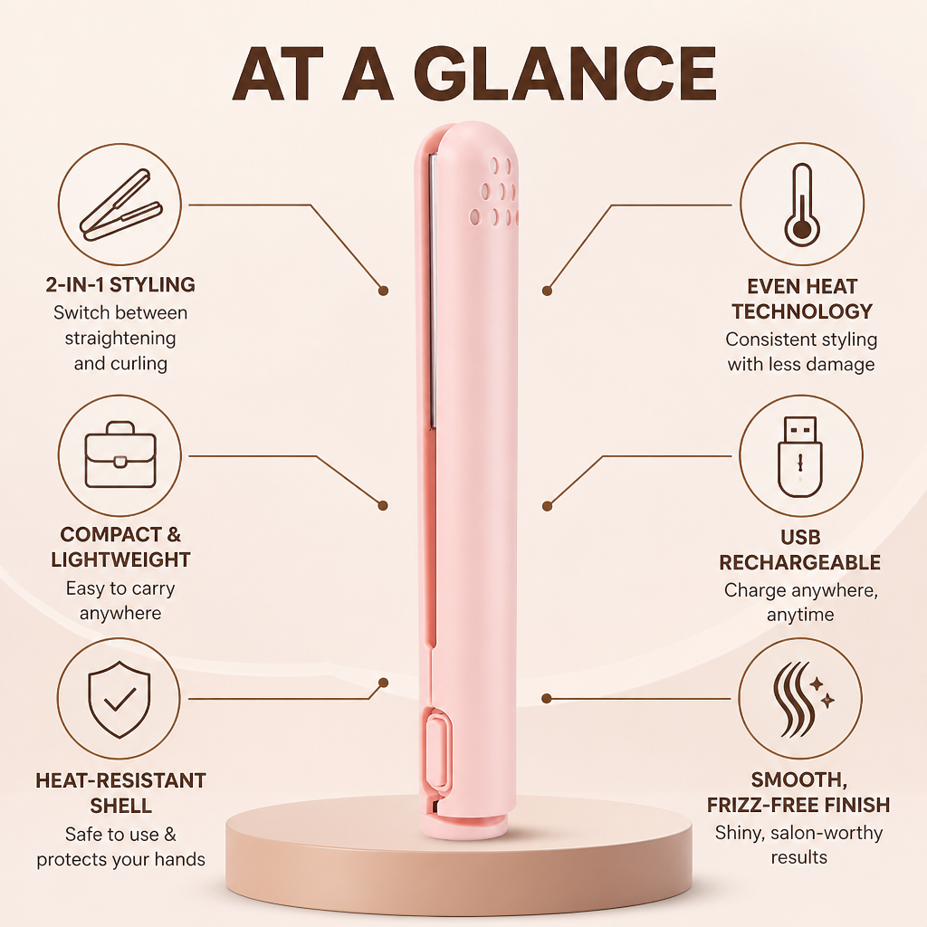 LuxeCurl™ Pro — Libérez des Cheveux de Salon Parfaits N'importe Où, N'importe Quand
