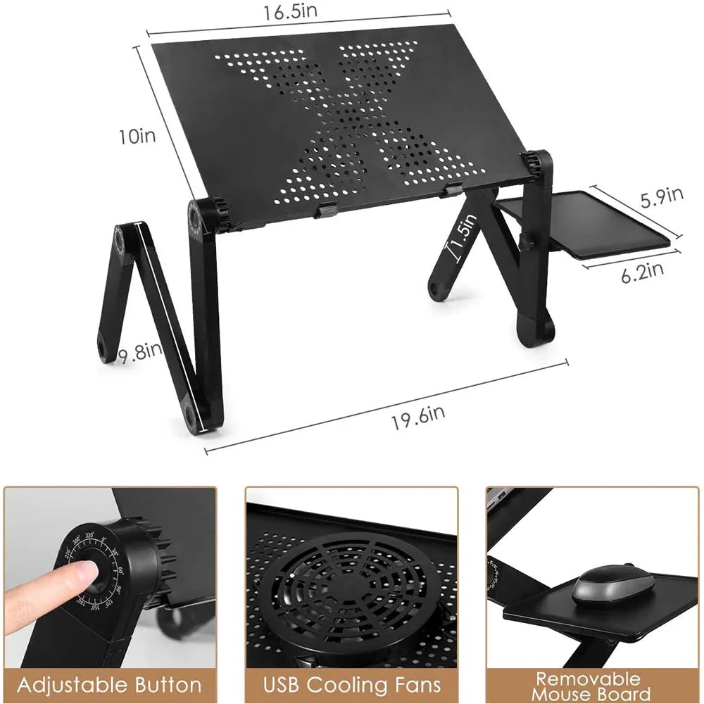 Support Ergonomique de Portable Ajustable à 360° pour la Productivité