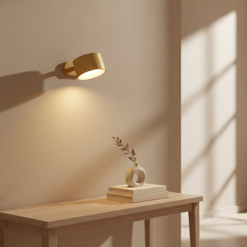 Lampe Murale Polyvalente 360° - Sans Fil, Rechargeable par USB & Luminosité Ajustable