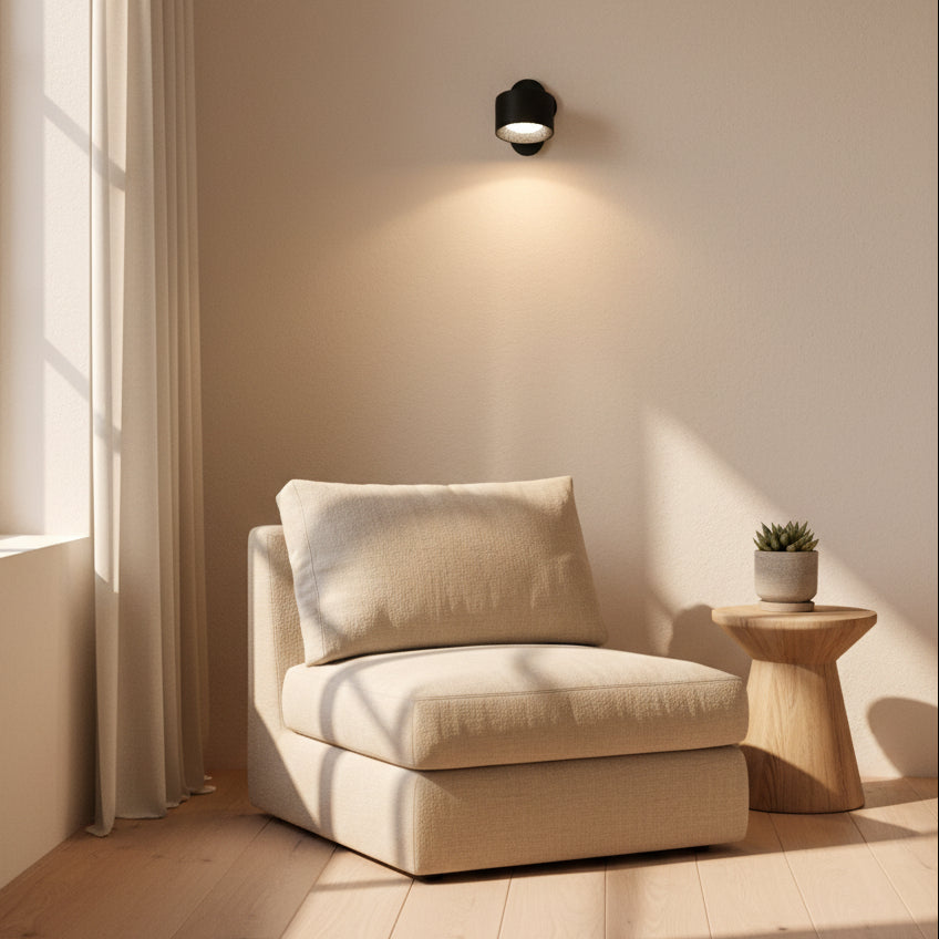 Lampe Murale Polyvalente 360° - Sans Fil, Rechargeable par USB & Luminosité Ajustable