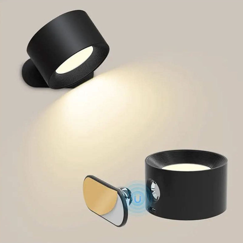 Lampe Murale Polyvalente 360° - Sans Fil, Rechargeable par USB & Luminosité Ajustable