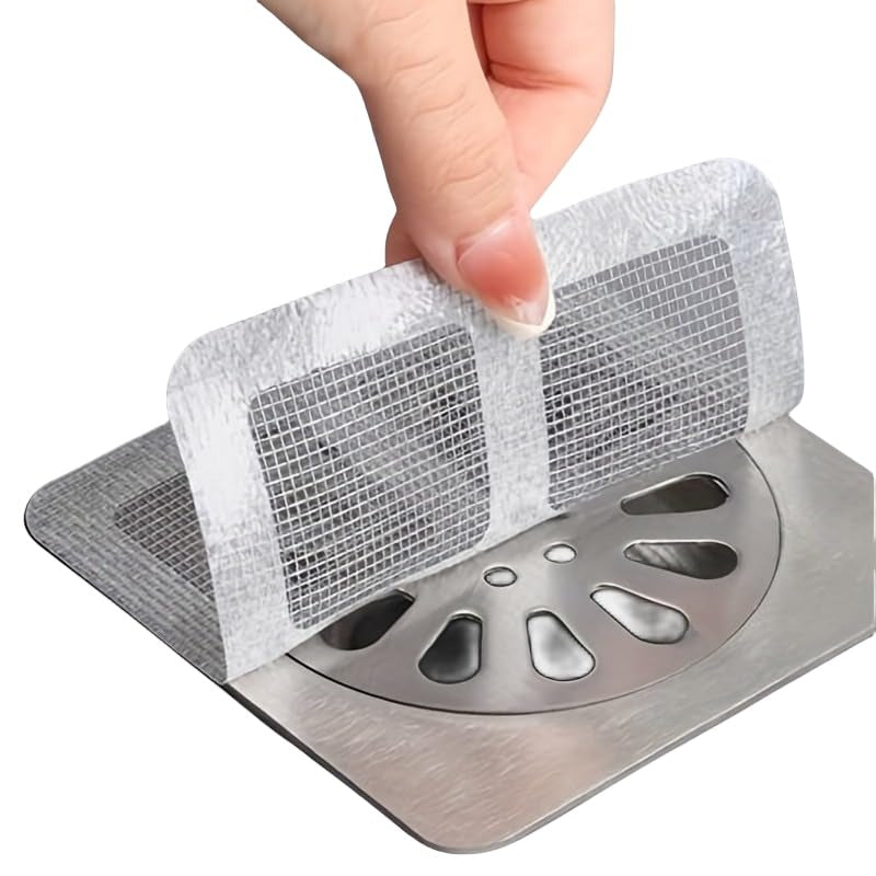Autocollants de Couverture de Drain Jetables – Attrape Cheveux & Bloque Insectes