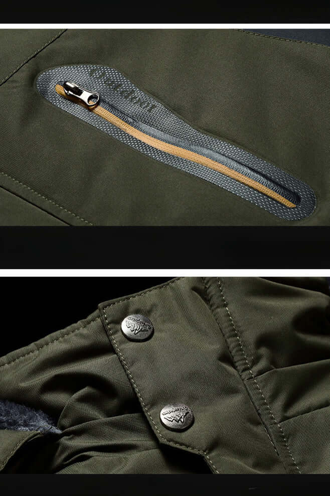 Veste d'hiver imperméable en polaire pour hommes