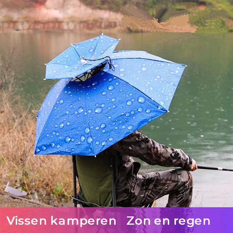Chapeau Parapluie avec Sangle de Menton Réglable
