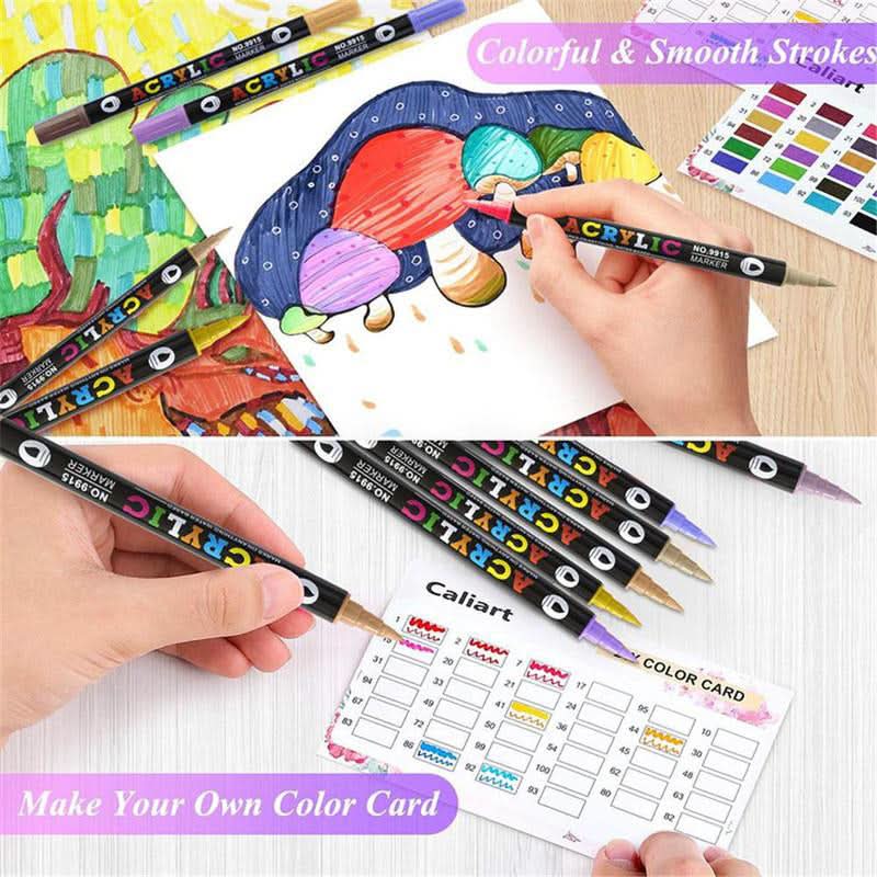 Chromaraise™ Stylos de Peinture Acrylique — Éveillez Votre Créativité avec des Couleurs Vives et Durables sur Toutes les Surfaces