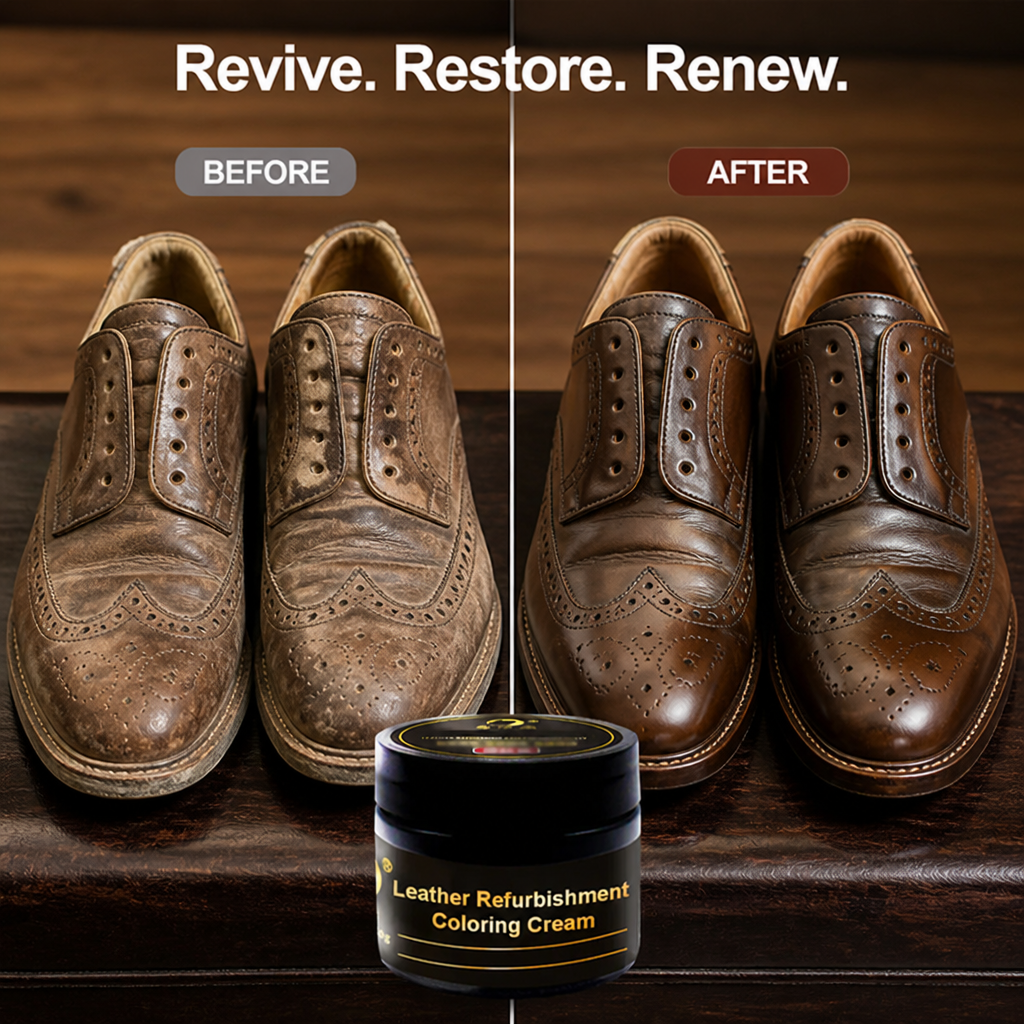 ColorLux™ Kit de Rénovation du Cuir — Restaurez Instantanément l'Éclat Parfait et Éblouissant de Votre Cuir