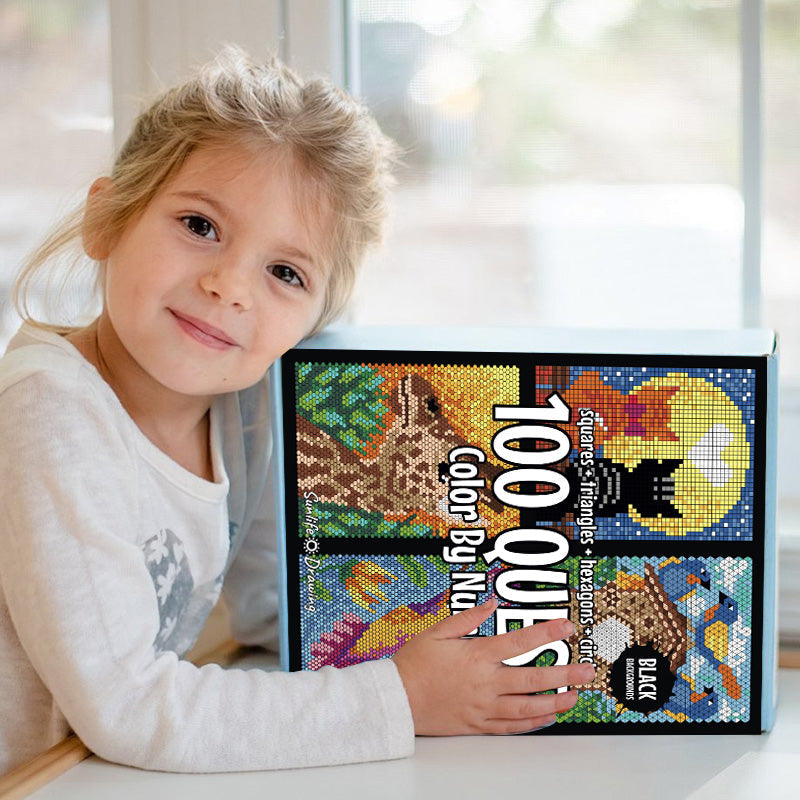 Kletshuts™ ColorQuest : 100 Quêtes de Couleur par Numéros Livre de Coloriage