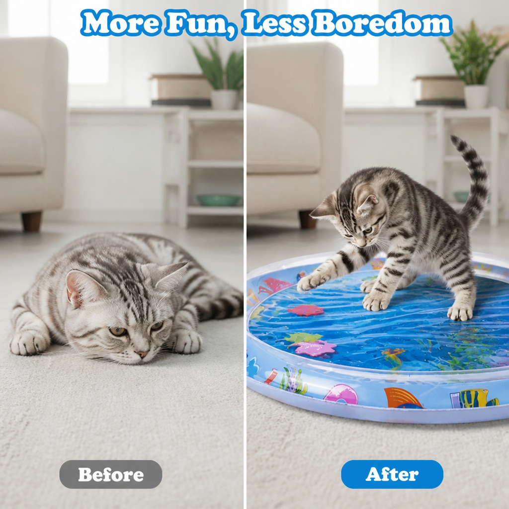 AquaPounce™ — Éveillez le côté sauvage de votre chat avec un plaisir frais et infini