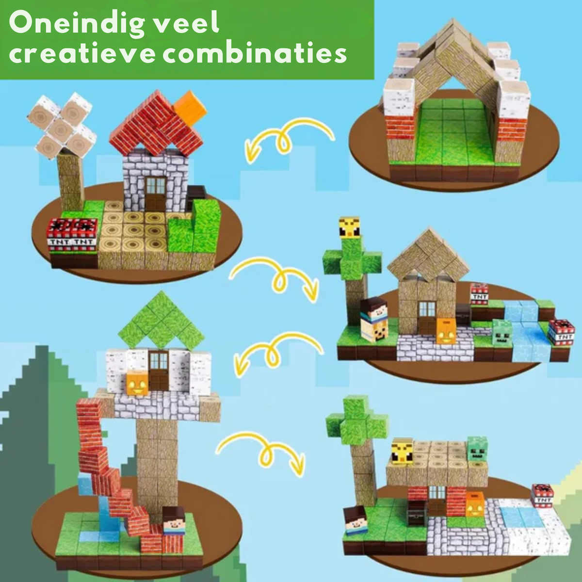 MineBlocks - Ensemble de construction magnétique Minecraft