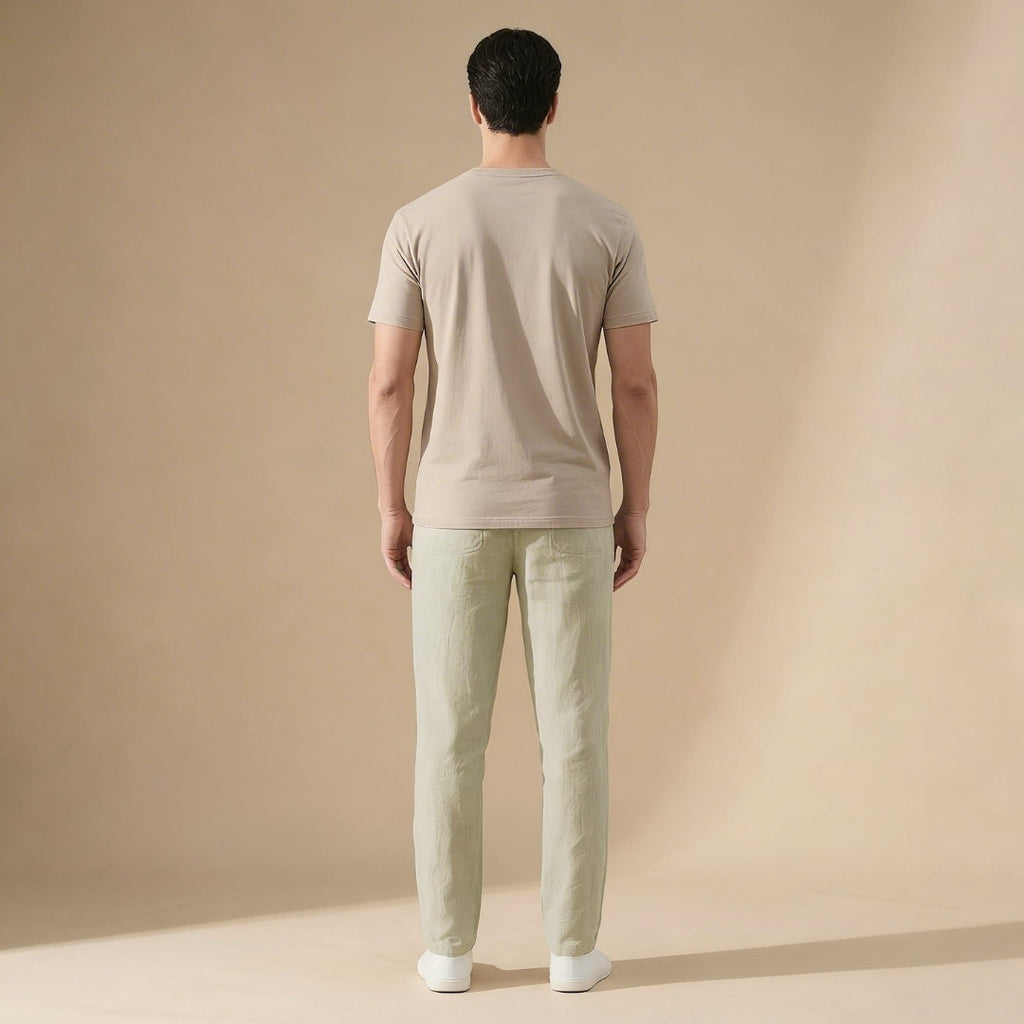 Pantalon en Lin - Pantalon d'Été Respirant avec Taille Élastique - Montaro