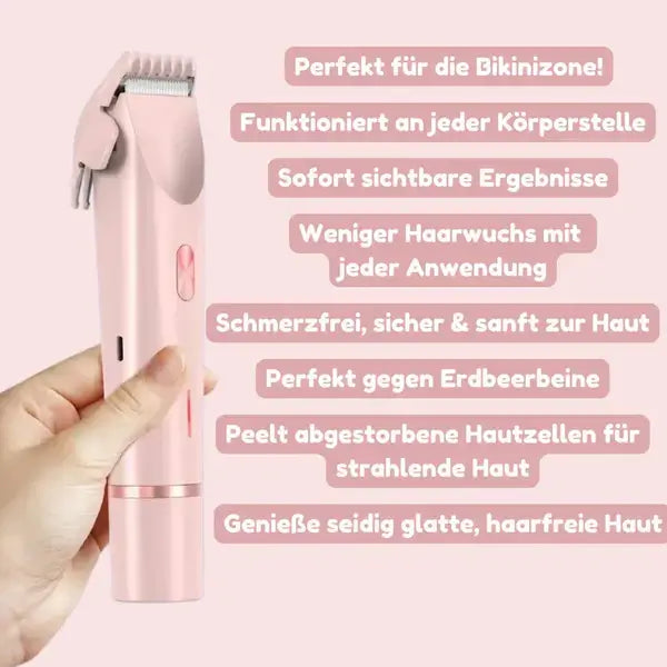 SeidenGlanz™ | Rasoir 2 en 1 pour femmes pour une peau lisse et soignée