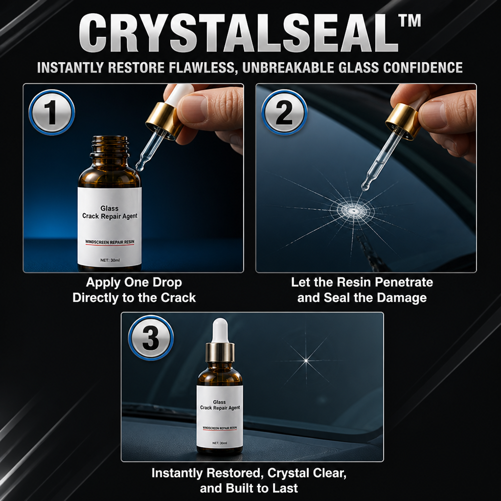 CrystalSeal™ — Restaurez Instantanément la Confiance dans un Verre Impeccable et Incassable