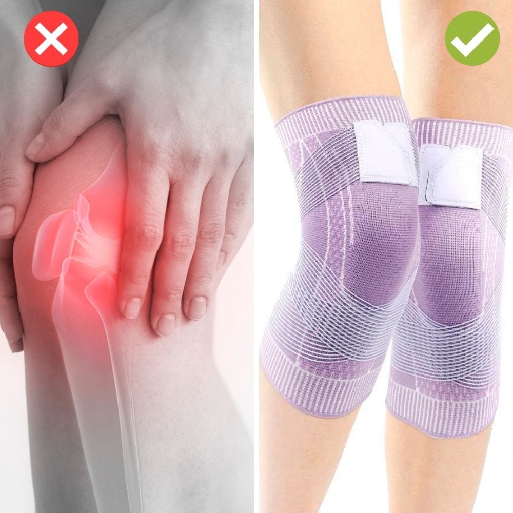 Genouillère 1+1 Gratuit | KneeRelief™ Support de Genou Compression pour Quotidien & Sport | Stabilisation & Confort Élastique du Genou
