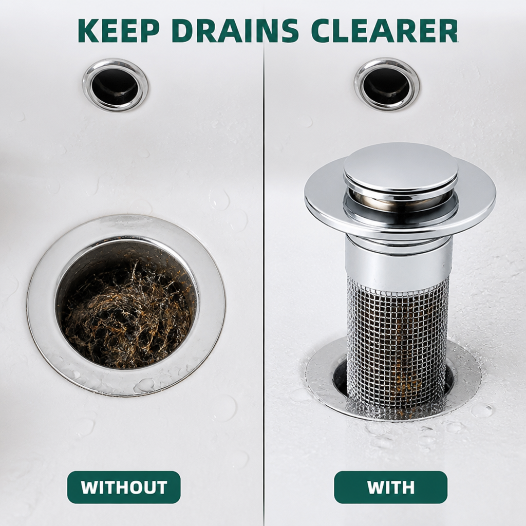 ClearFlowGuard™ — Dites adieu aux drames de drainage et profitez d'une salle de bain fluide et sans stress chaque jour