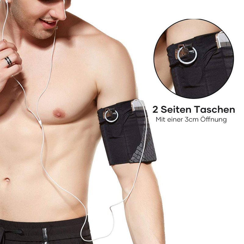 Bracelet de Fitness avec Poche pour Téléphone – Idéal pour les Activités en Plein Air
