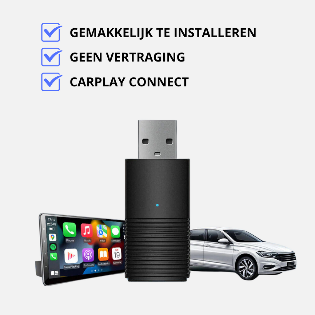 Apple/Android Carplay | Découvrez Carplay sans fil dans votre voiture | Connexion directe via BT
