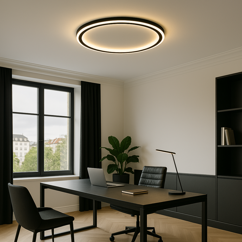 Plafonnier LED scandinave – Moderne, dimmable et élégant pour le salon, la salle à manger et le couloir
