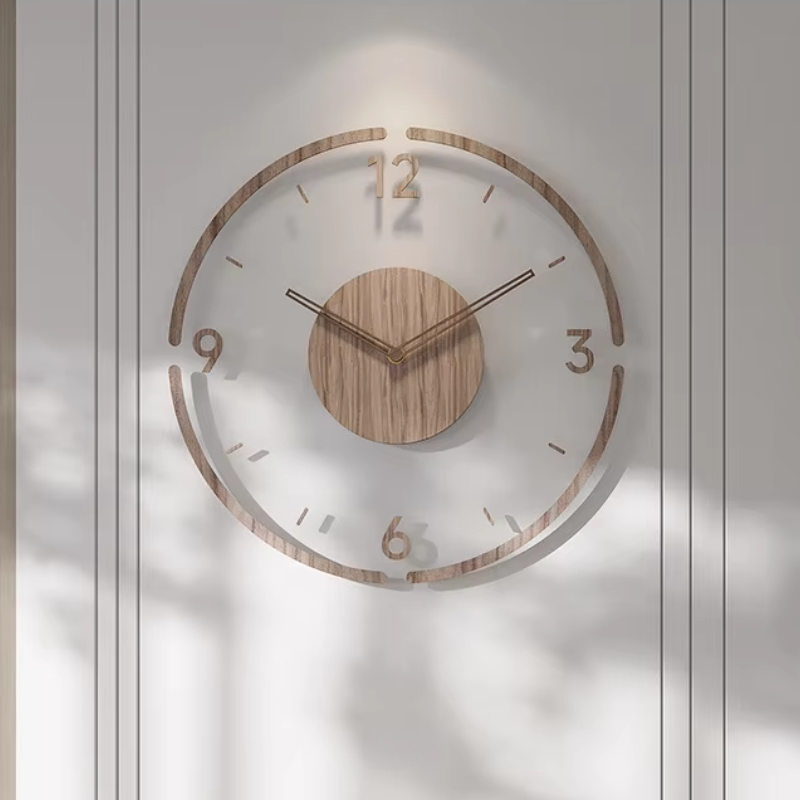Skanto | Horloge murale moderne en bois – Design minimaliste et élégant pour le salon