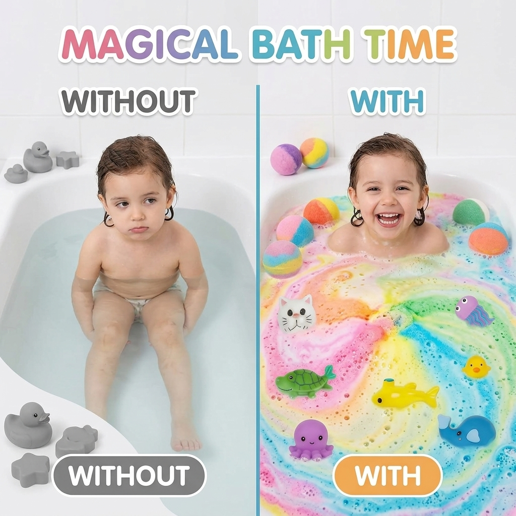 Bubblenza™ — 6pcs Transformez le temps de bain en une évasion magique qui rafraîchit votre peau et suscite une joie pure