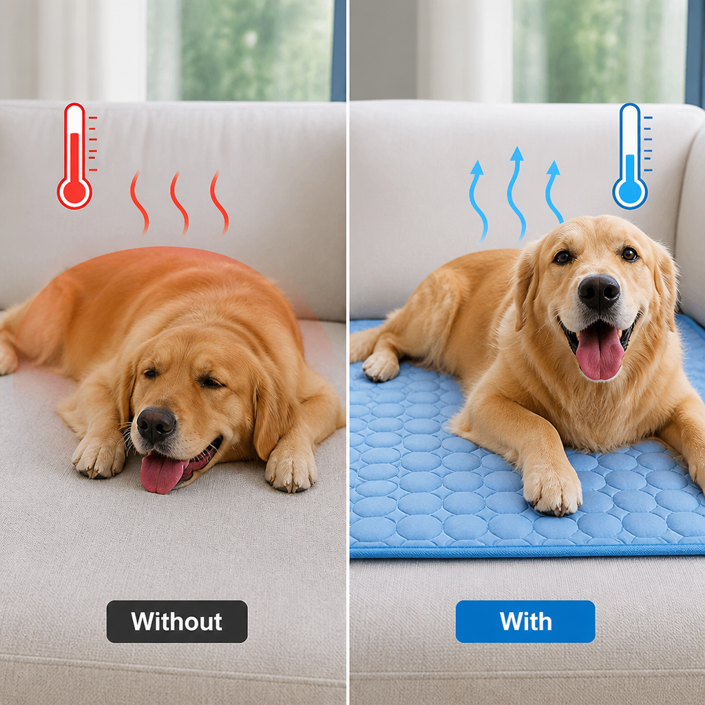 ChillPaw™ — Confort frais instantané qui garde votre animal heureux, frais et rafraîchi partout