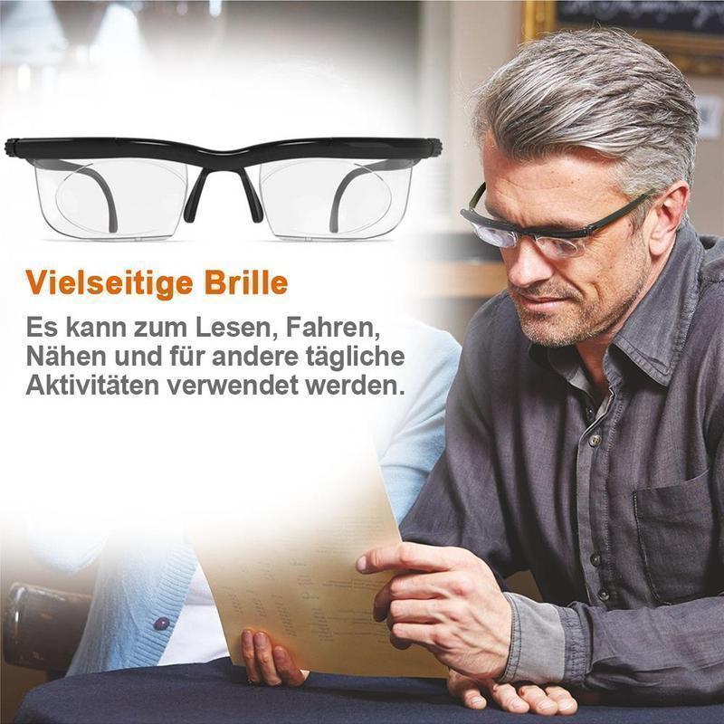 Sandsberg | Lunettes de lecture ajustables Unisexes | Lentille zoom réglable | Noir