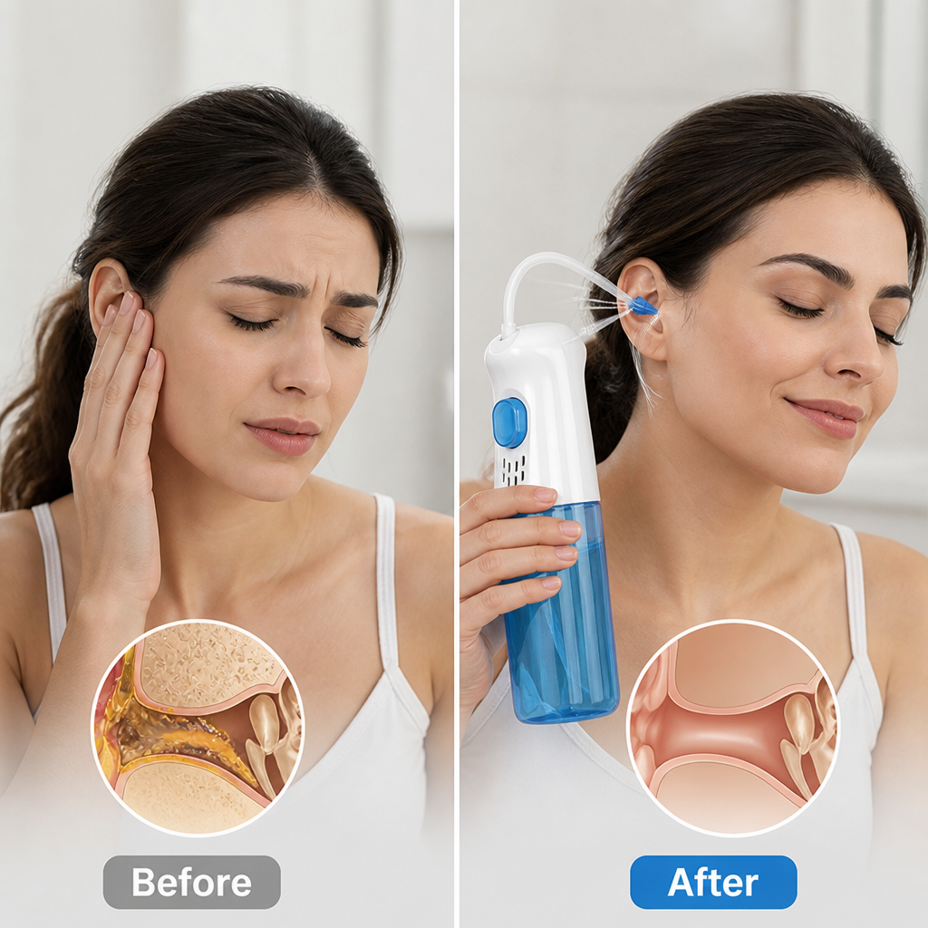ClearStream™ — Transformez vos soins des oreilles en un rituel apaisant et rafraîchissant