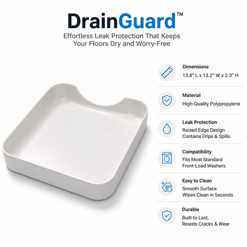 DrainGuard™ — Protection contre les fuites sans effort qui garde vos sols secs et sans souci