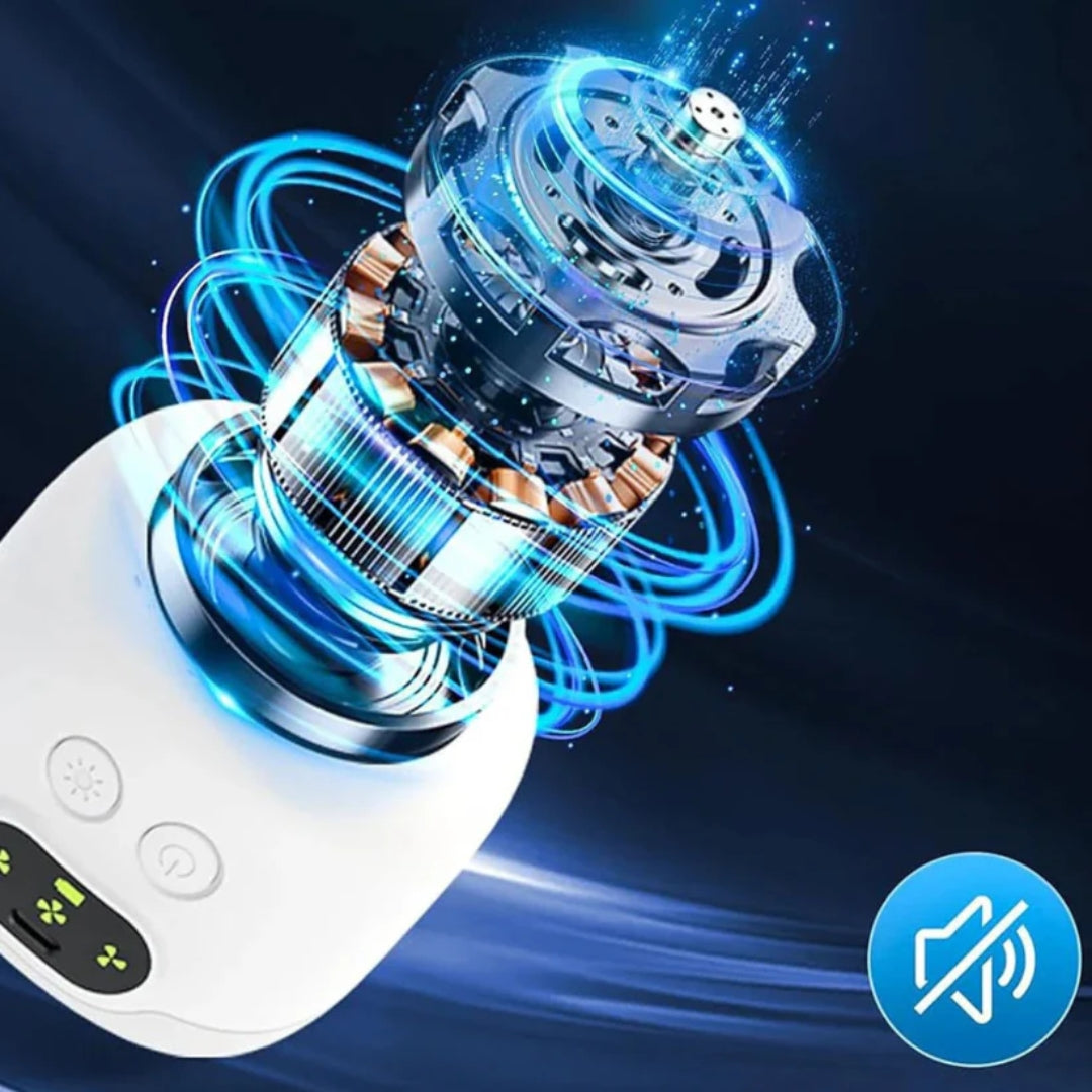 Ventilateur Portable Rechargeable avec LED et Télécommande - BreezeLite