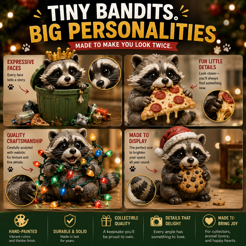 🦝 Calendrier de l'Avent des Bandits de Jardin – 24 Jours de Petits Tracas