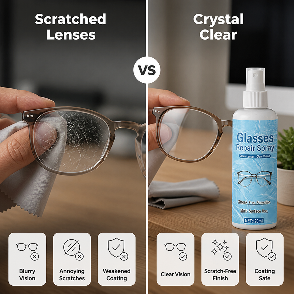 ClarityMist™ — Révélez instantanément une vision cristalline, sans rayures, qui impressionne à chaque fois