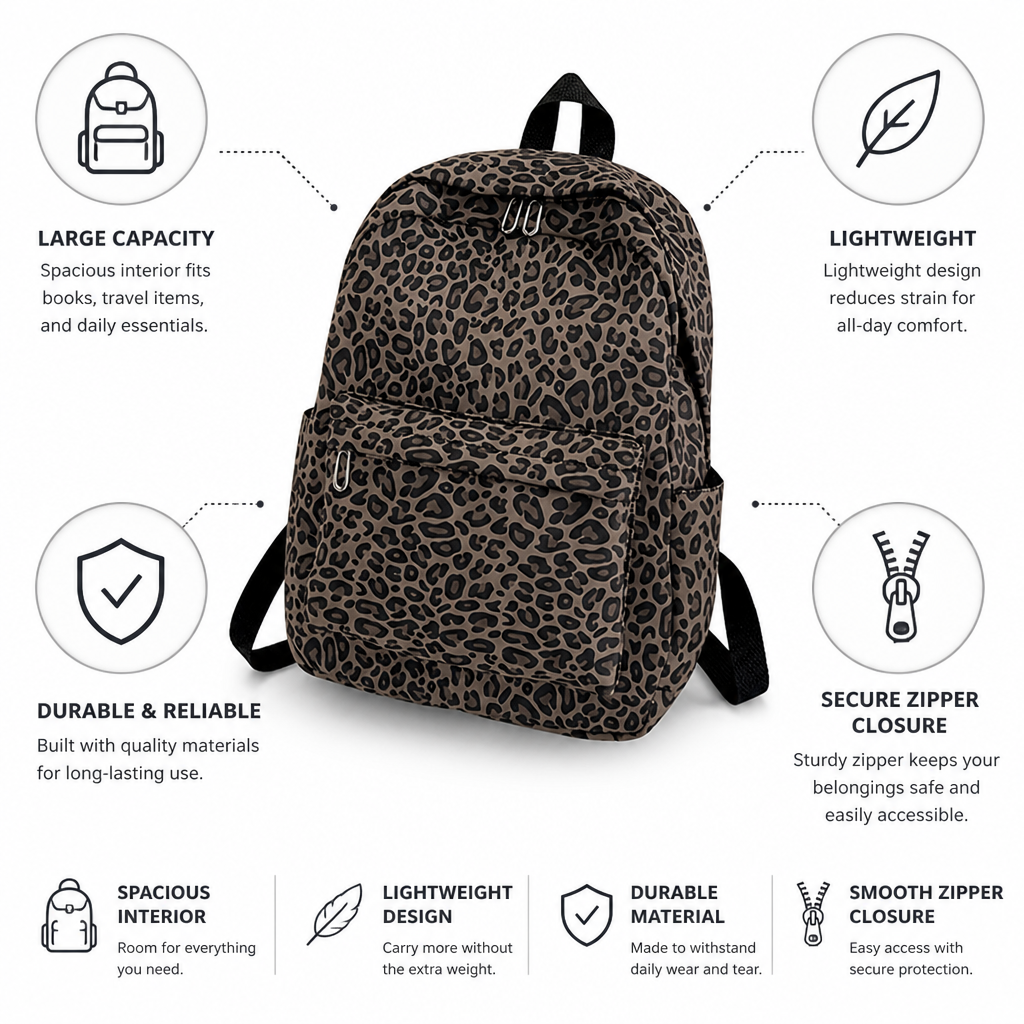 Sac à dos léger et grande capacité