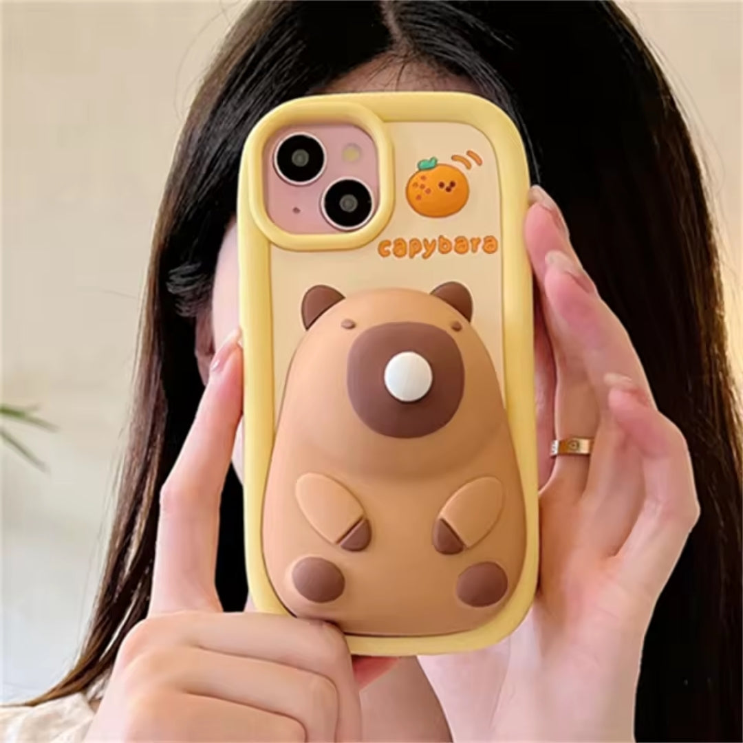 Coque de téléphone Capybara - Design mignon de Capybara avec bulles