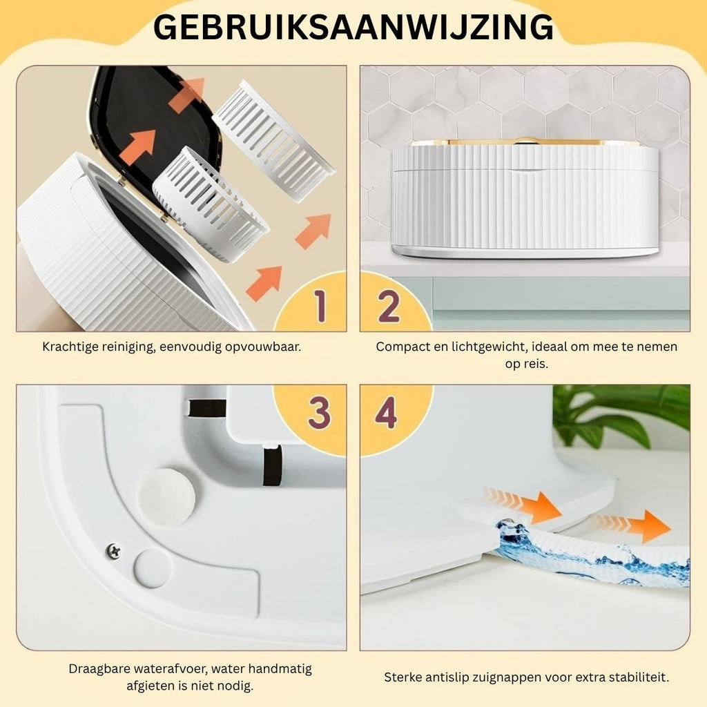 Lave-linge portable - Design pliable 11L