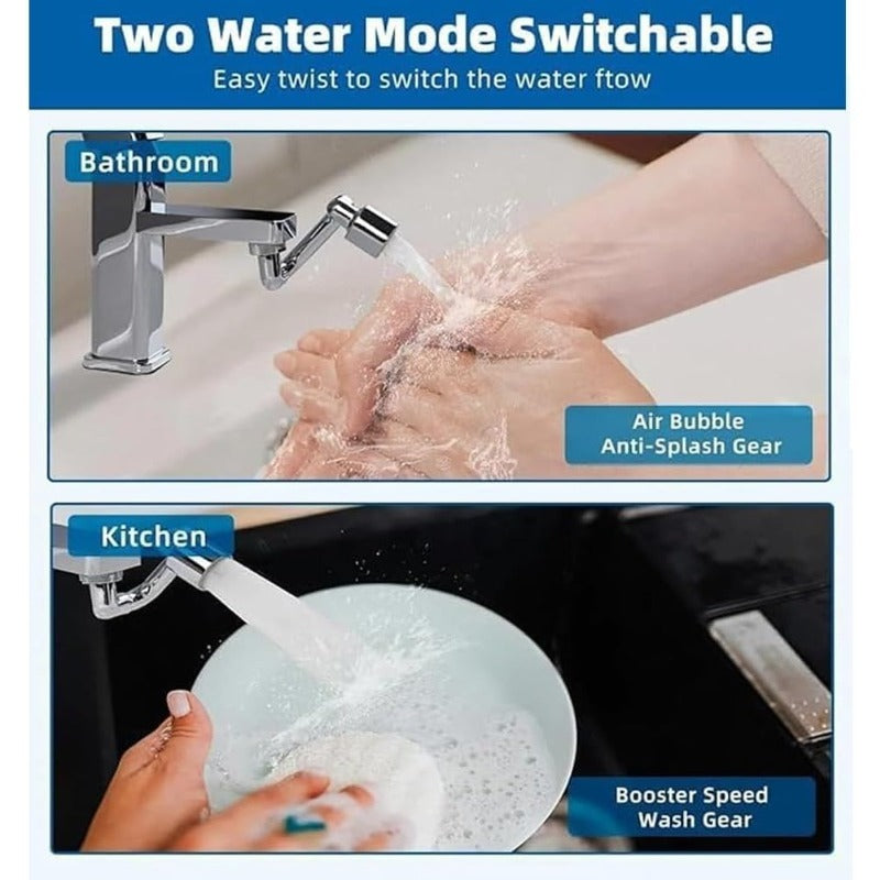 AquaTwist 1440° Extenseur de Robinet Rotatif