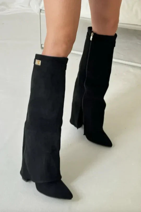 Bottes à Talons Elevare™ avec Pantalon — Entrez avec Confiance dans la Chaleur et un Style Inarrêtable