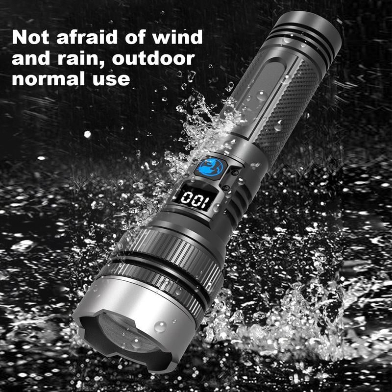 Lampe de poche rechargeable StormBeam avec zoom télescopique