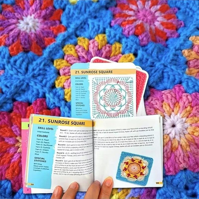 Paquet de Motifs en Carrés Granny