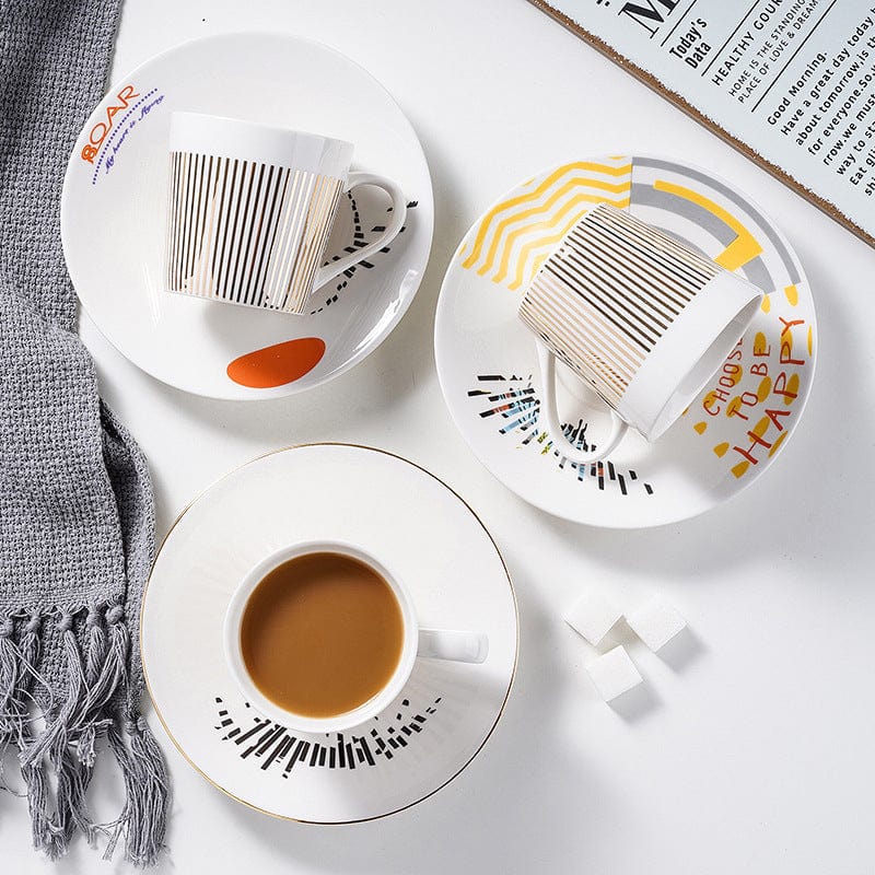 Tasse à café Design avec effet miroir | MirrorSip™ Tasse à café créative avec réflexion | Tasse en céramique élégante pour la maison et le bureau