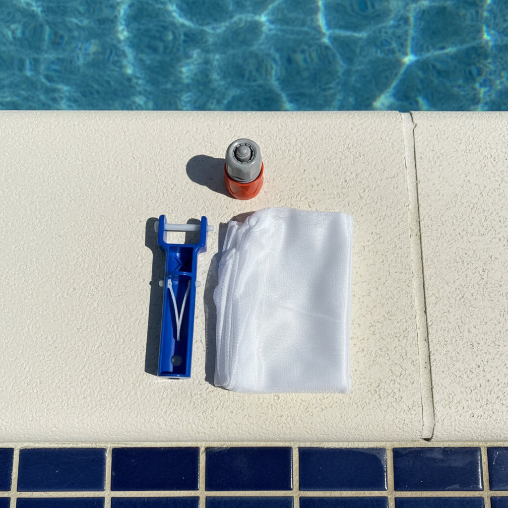 AQUAVAC – Nettoyeur de piscine sans produits chimiques avec une forte puissance d'aspiration pour les feuilles et la saleté