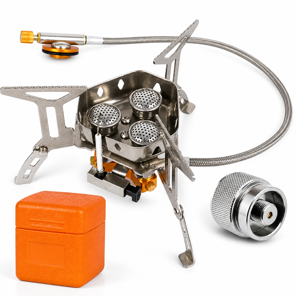 Réchaud de Camping BlazeRoam™ 5800W — Allumez la Liberté et Nourrissez Vos Aventures les Plus Sauvages Plus Rapidement