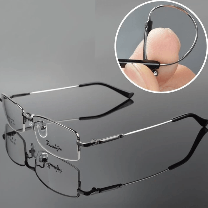 Lunettes de lecture progressives en titane à usage dual pour la vision de loin et de près