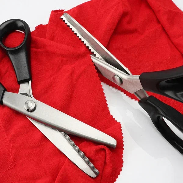 Ciseaux SilkySnipper Pro | Lames Dentées Triangulaires | Précis & Tranchants | Pour Tissu, Papier & Loisirs Créatifs