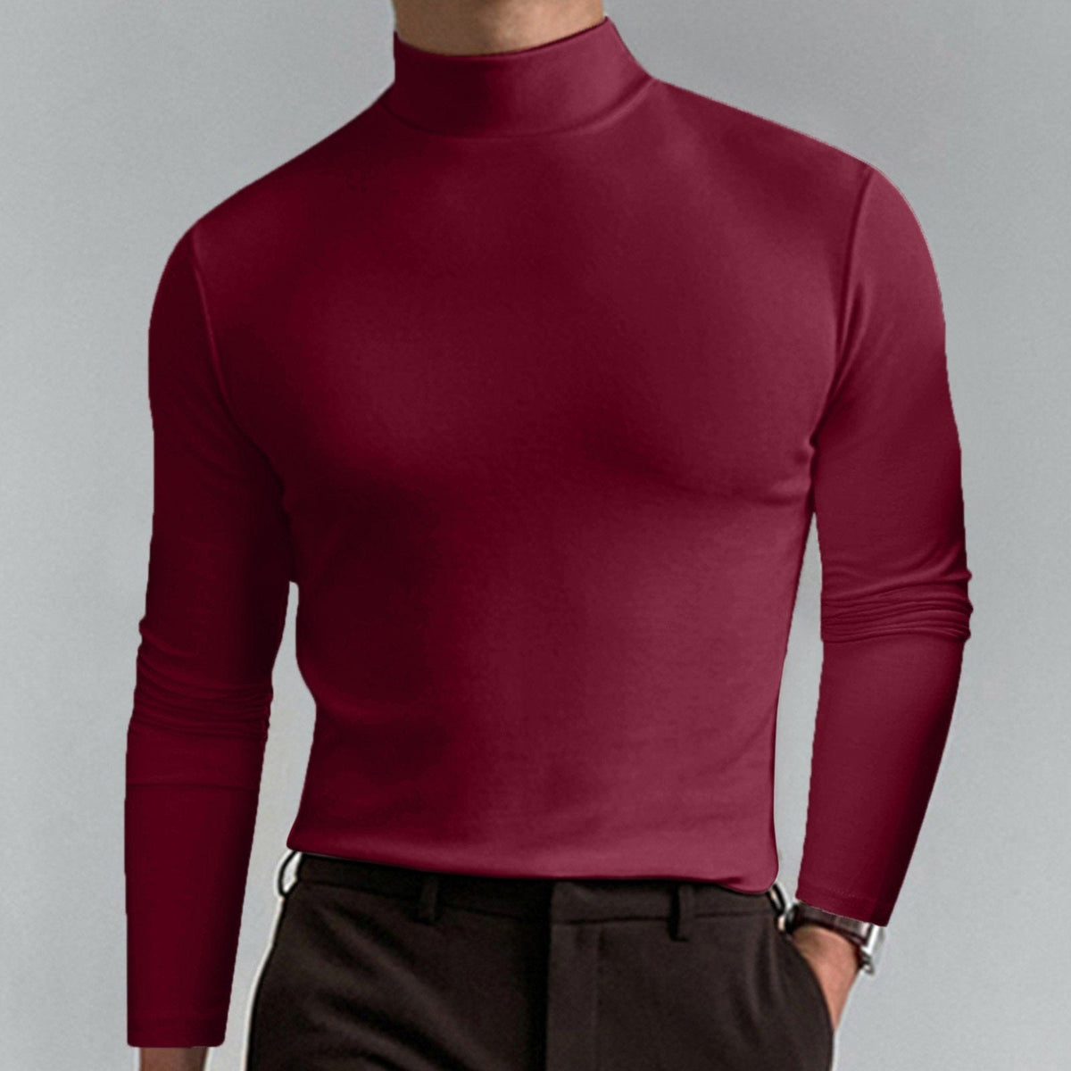 Marsilio™ – Col Roulé Sculptant Ajusté pour Hommes