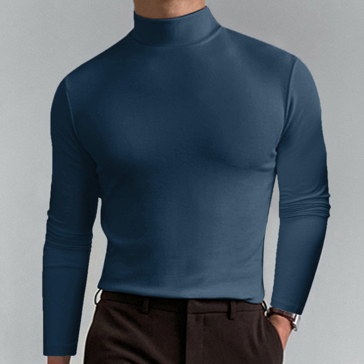 Marsilio™ – Col Roulé Sculptant Ajusté pour Hommes