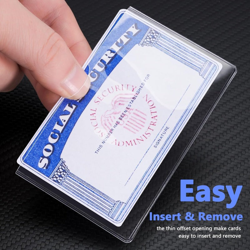 Housses de carte en PVC transparent