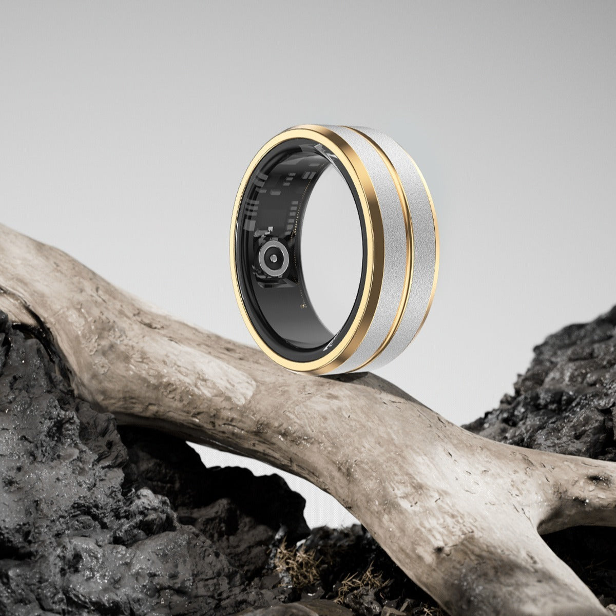 Bague Intelligente avec Suivi de Fréquence Cardiaque et de Taux d'Oxygène Sanguin | Tracker de Fitness Étanche pour des Informations Quotidiennes sur la Santé
